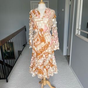 NWOT Lavender Brown Dress